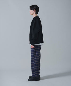 ブルーチェック　モデル：180㎝　L着用