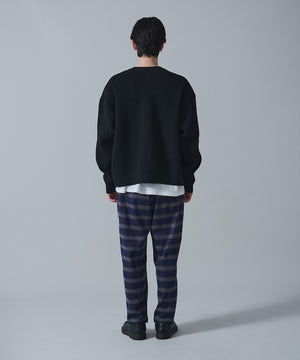 ブルーチェック　モデル：180㎝　L着用