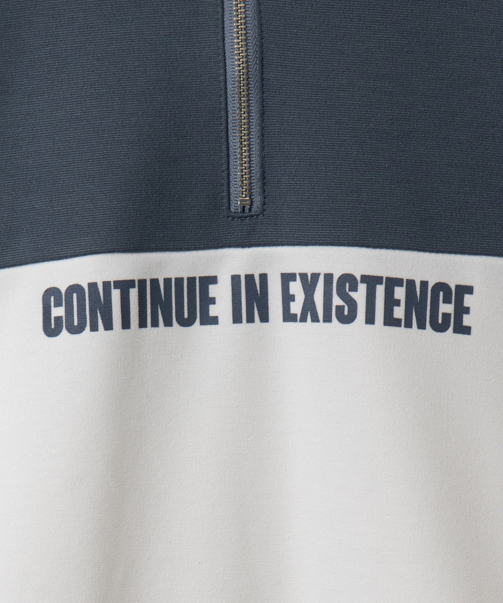 ドルマンポンチハーフZIPプルオーバー