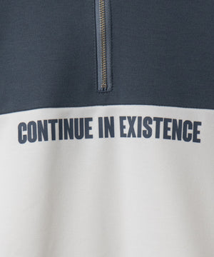 ドルマンポンチハーフZIPプルオーバー