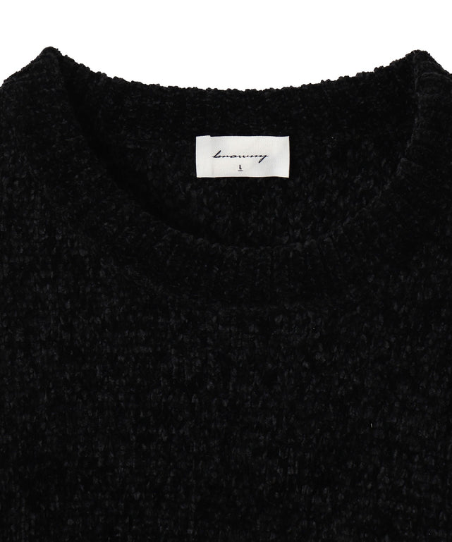 ベロアモールワンポイントプルオーバー