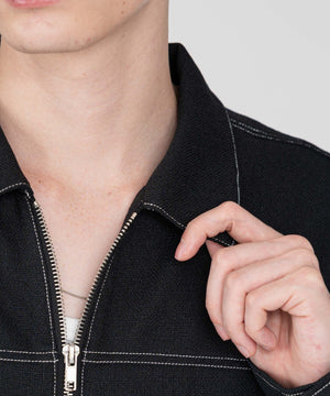 カラーステッチシャツジャケット