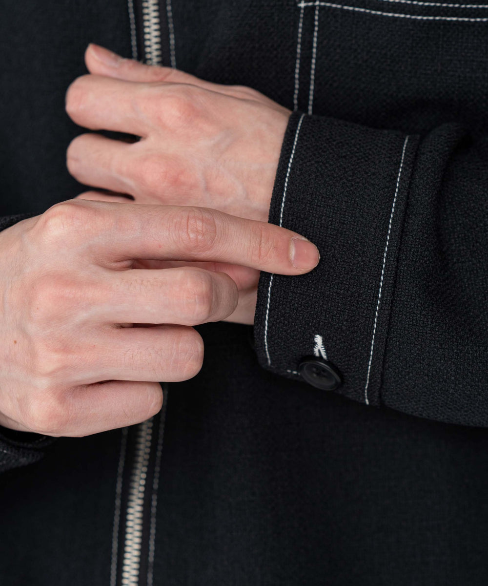 カラーステッチシャツジャケット