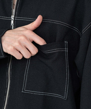 カラーステッチシャツジャケット