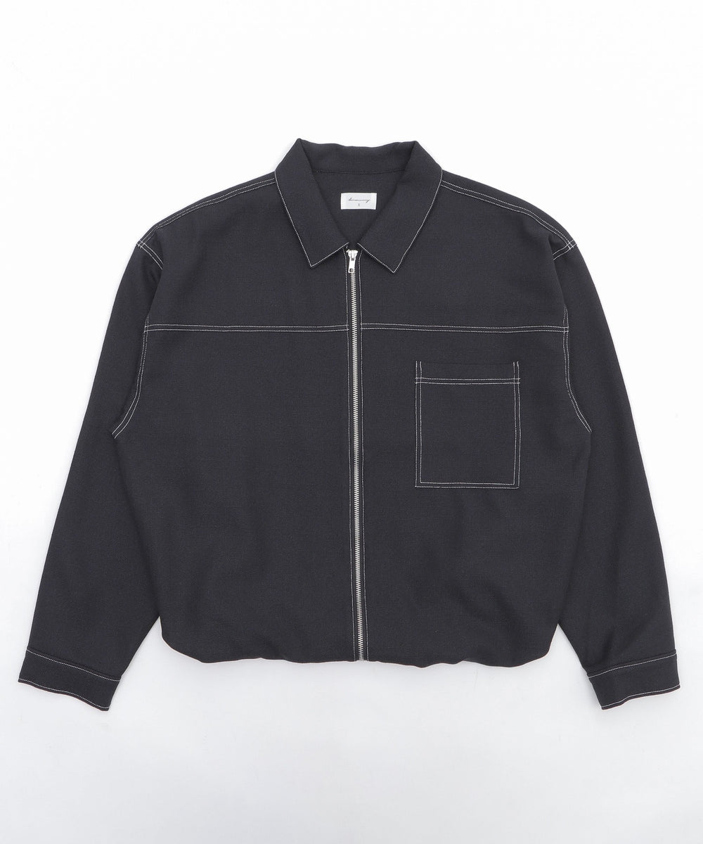 カラーステッチシャツジャケット
