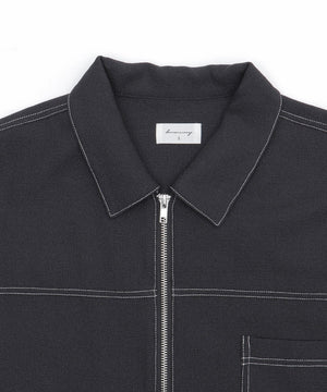 カラーステッチシャツジャケット