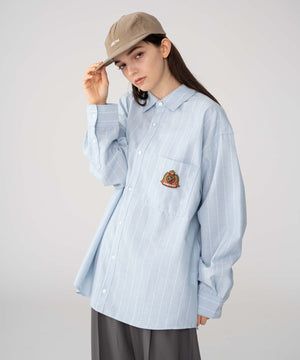 ブルーストライプ モデル：162cm M着用