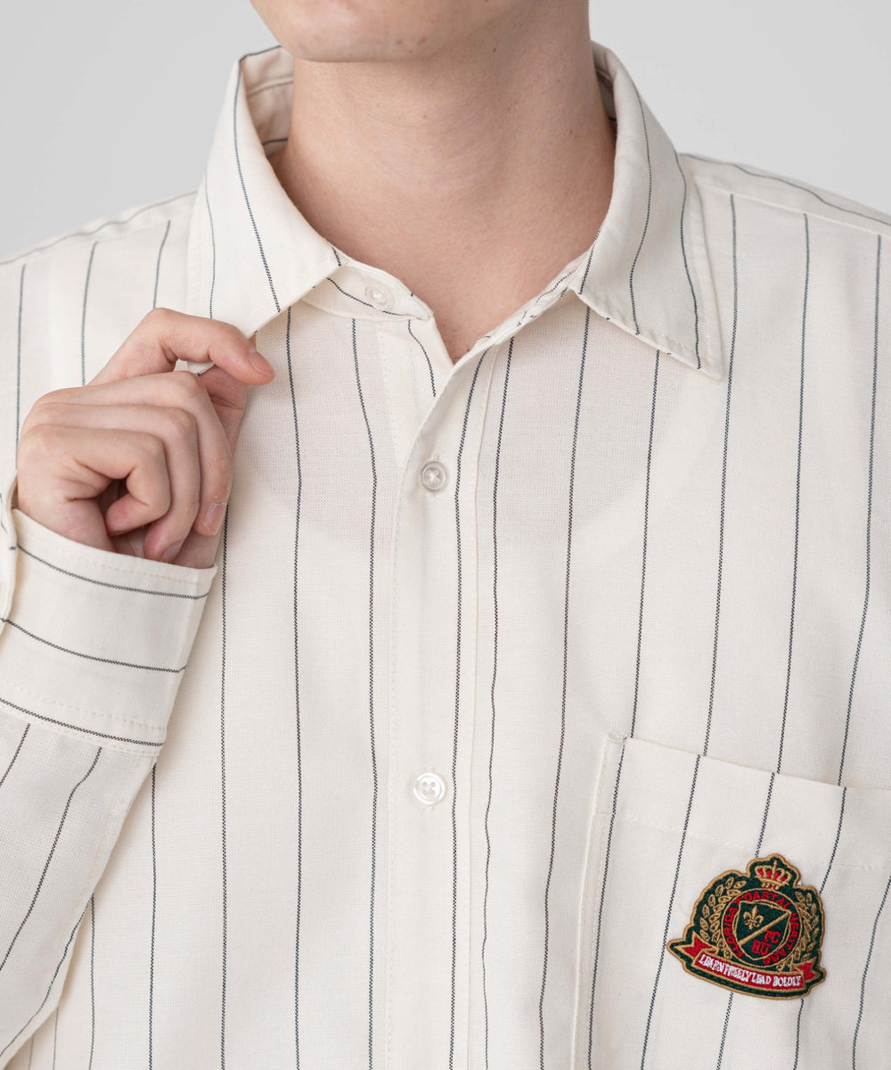 オックスフォードエンブレムシャツ（LS）