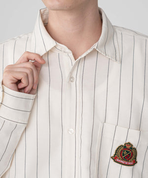 オックスフォードエンブレムシャツ（LS）