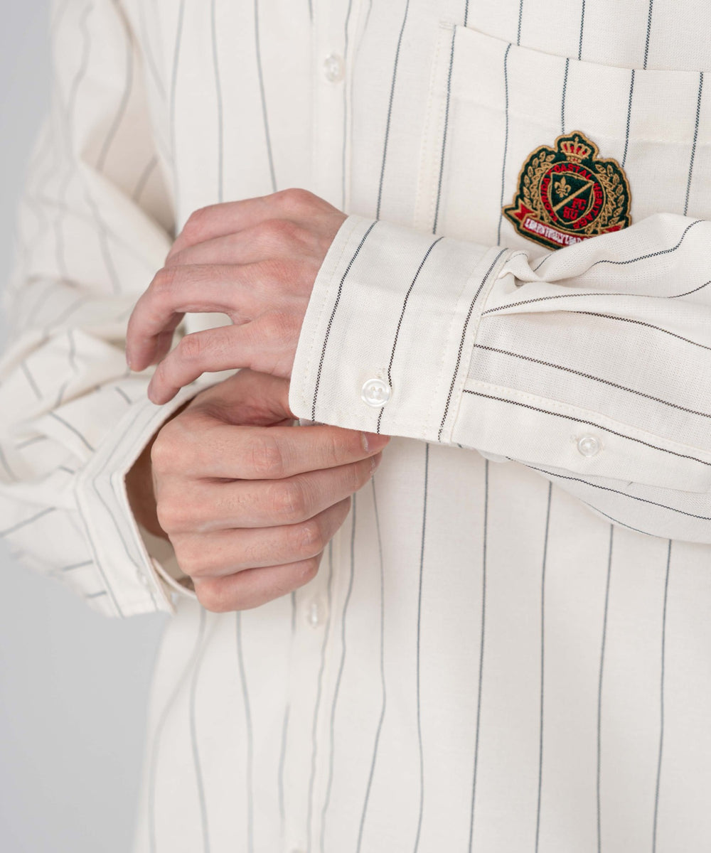 オックスフォードエンブレムシャツ（LS）