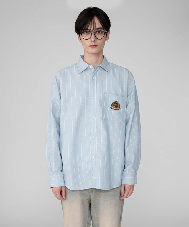 ブルーストライプ モデル：180cm L着用