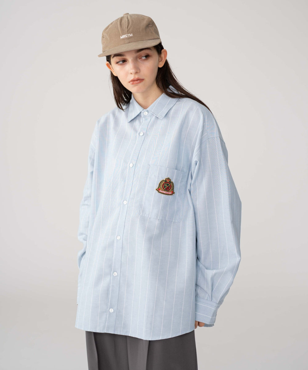 ブルーストライプ モデル：162cm M着用