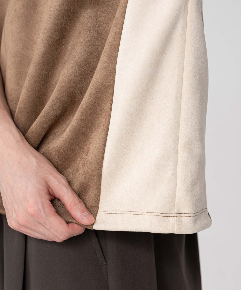 フェイクスウェードドルマンハーフZIPT（SS）