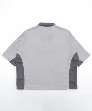 フェイクスウェードドルマンハーフZIPT（SS）