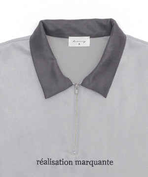 フェイクスウェードドルマンハーフZIPT（SS）