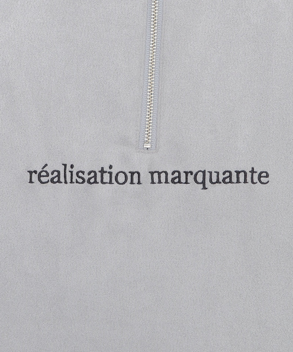 フェイクスウェードドルマンハーフZIPT（SS）