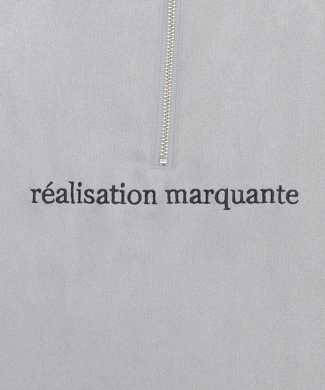 フェイクスウェードドルマンハーフZIPT（SS）