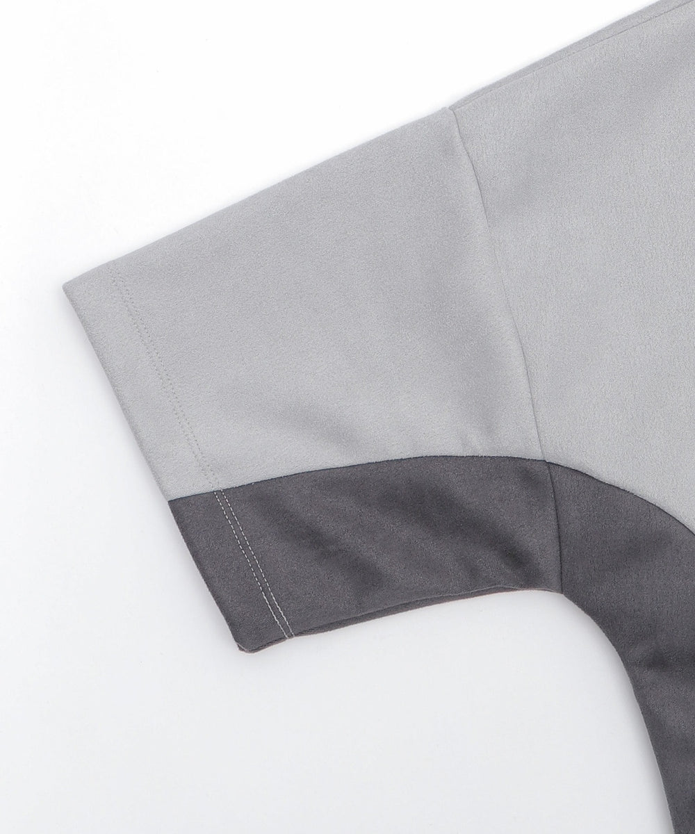 フェイクスウェードドルマンハーフZIPT（SS）