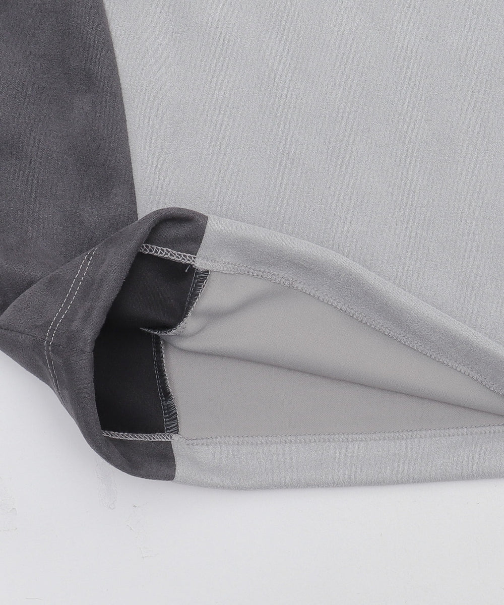 フェイクスウェードドルマンハーフZIPT（SS）