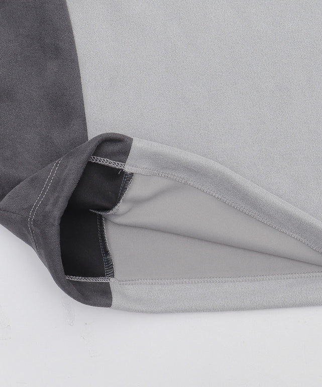 フェイクスウェードドルマンハーフZIPT（SS）