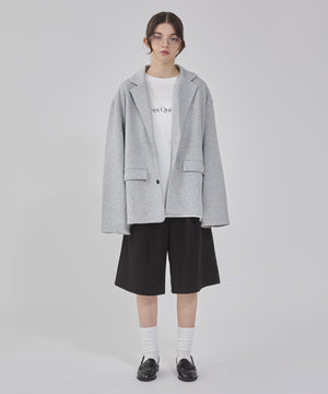杢グレー モデル：162cm M着用