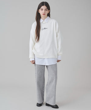 オフホワイト モデル：162cm M着用