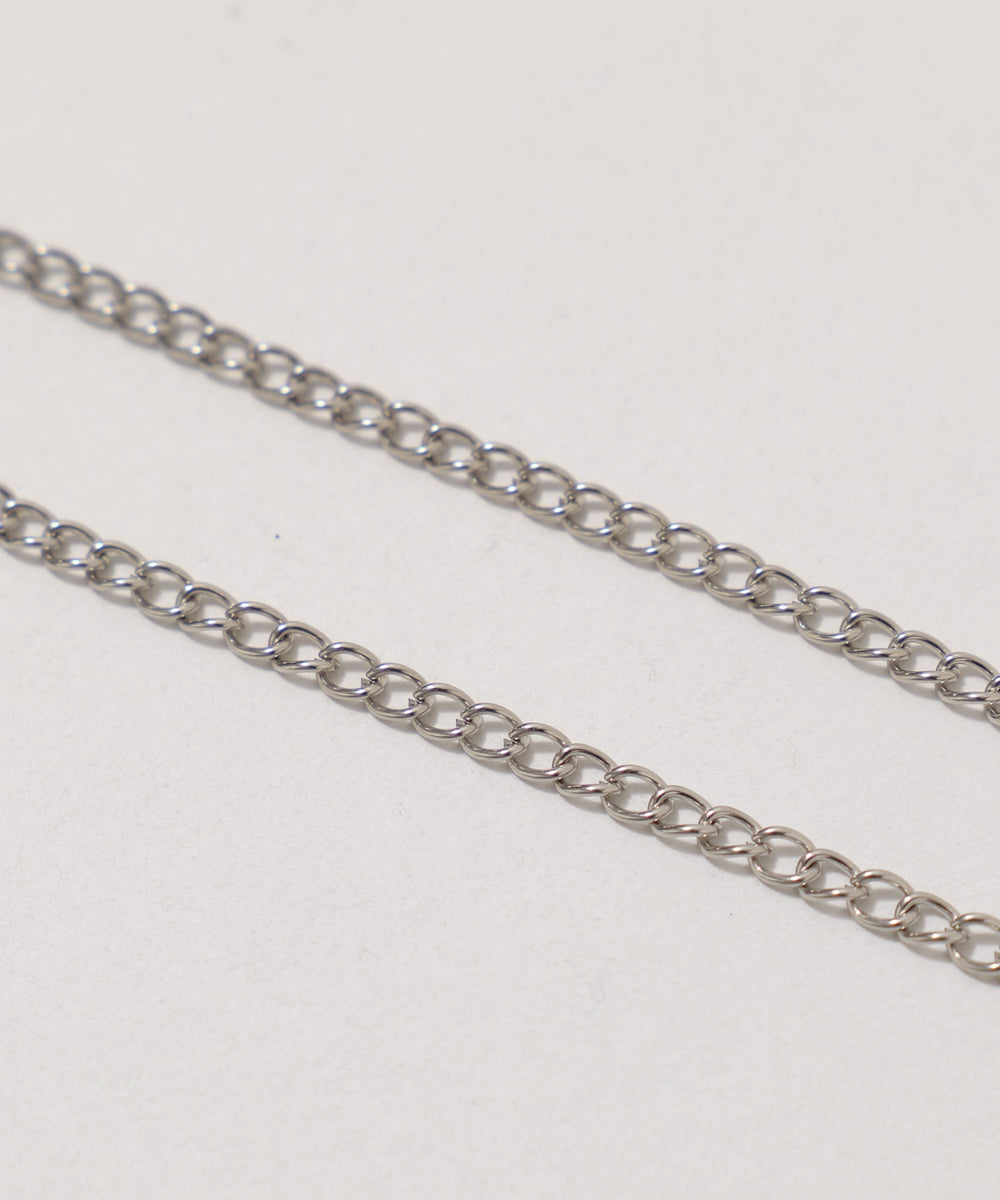 アクセ付きワンポイントニットプルオーバー