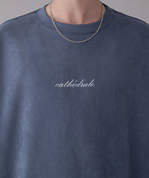 アクセ付きフェイクスウェードプルオーバー