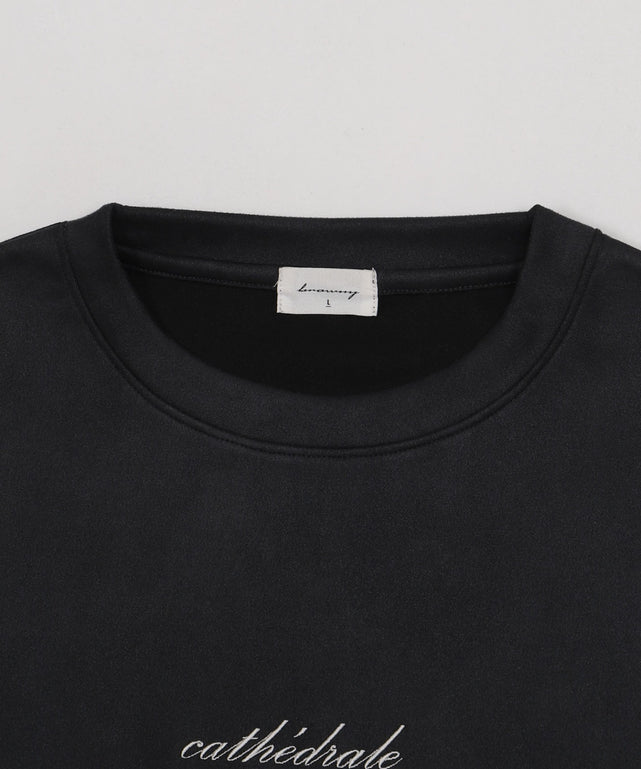 アクセ付きフェイクスウェードプルオーバー