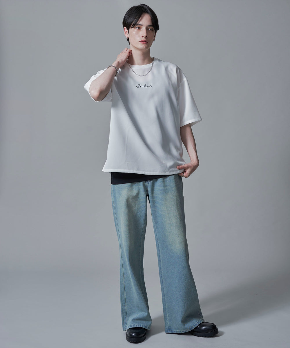 ホワイト　モデル：180㎝　L着用