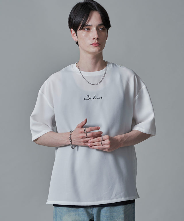 ホワイト　モデル：180㎝　L着用