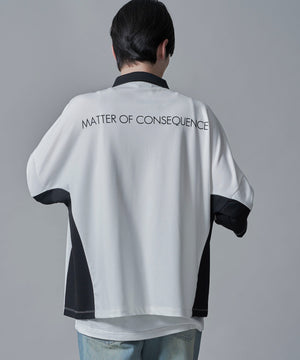 ホワイト　モデル：180㎝　L着用