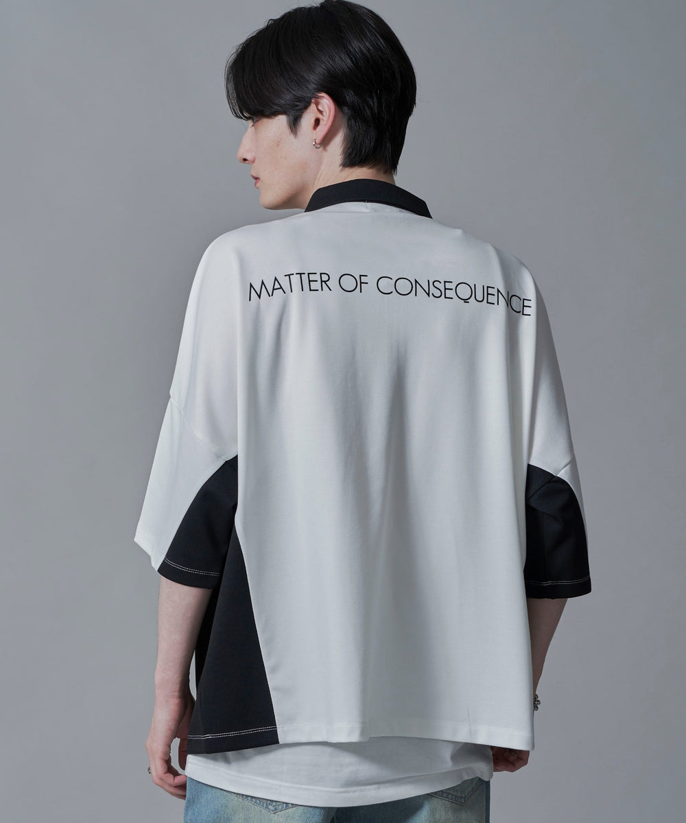 ホワイト　モデル：180㎝　L着用