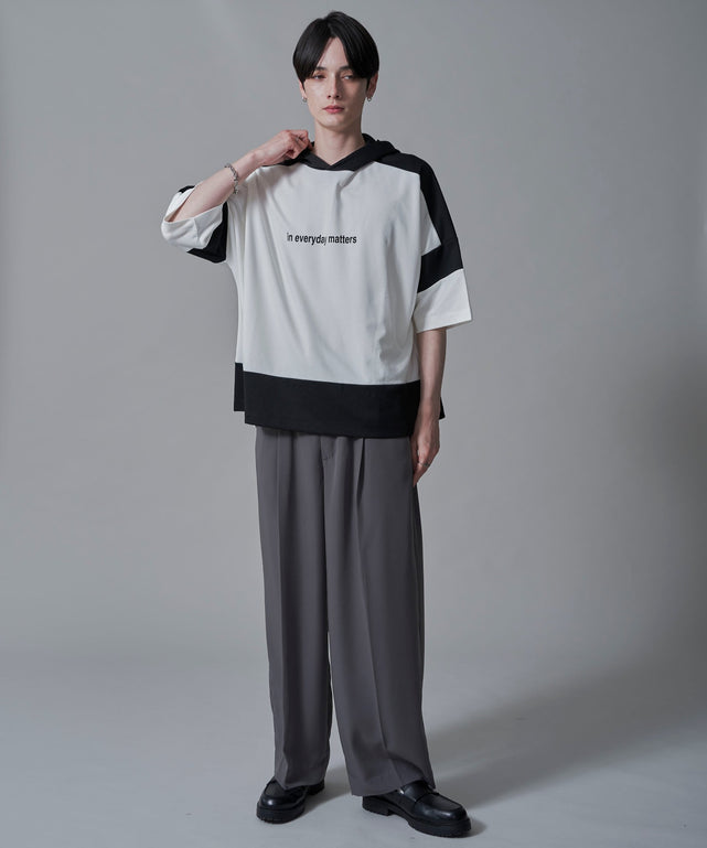 ホワイト　モデル：180㎝　L着用