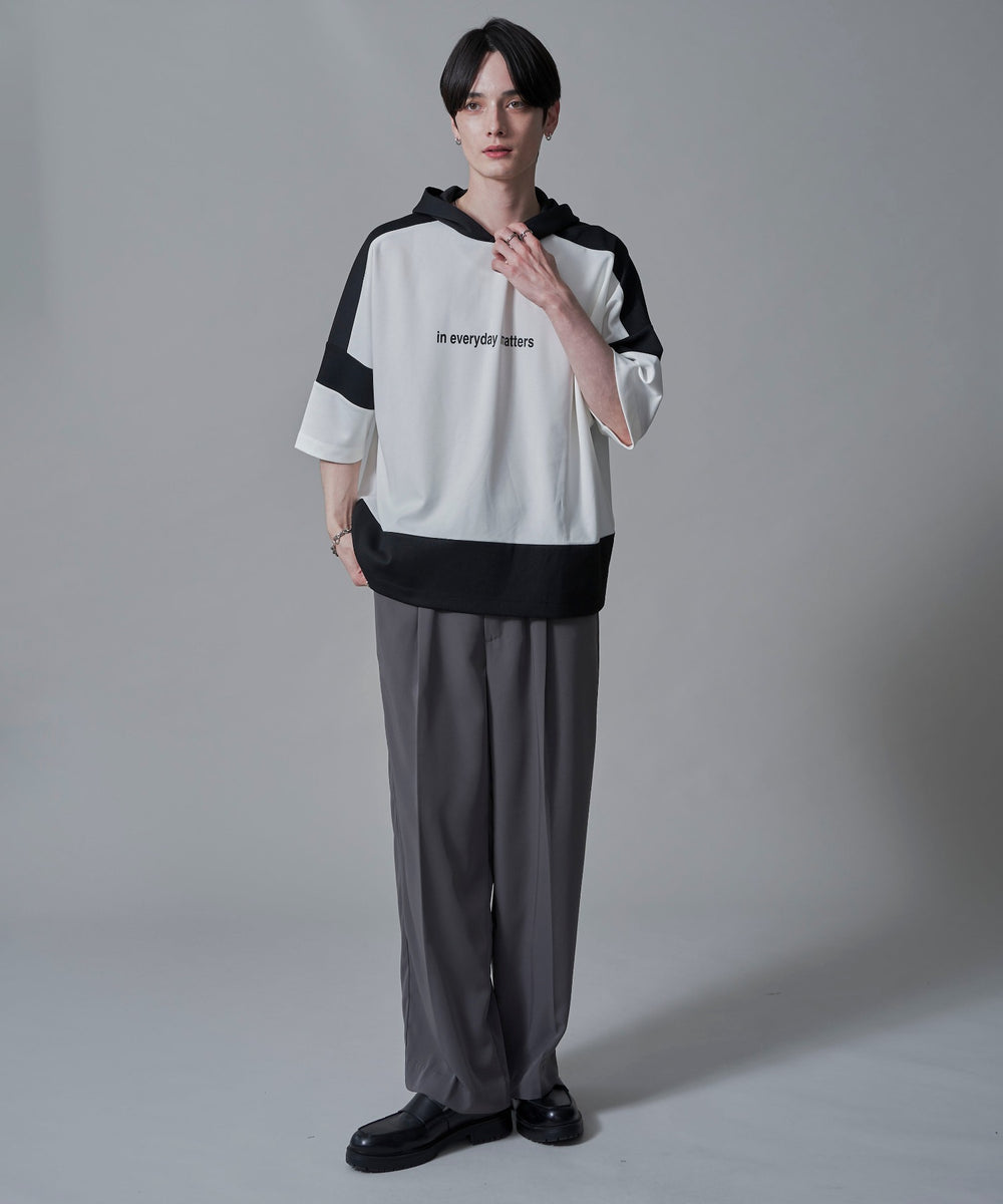 ホワイト　モデル：180㎝　L着用