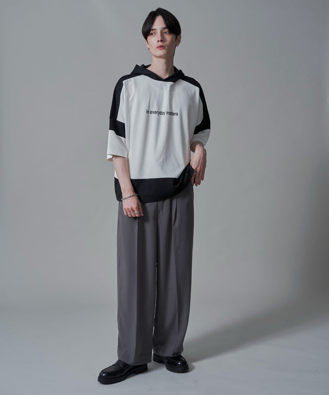 ホワイト　モデル：180㎝　L着用