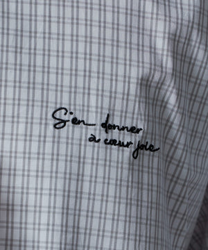 ワンポイントチェックシャツ（SS）