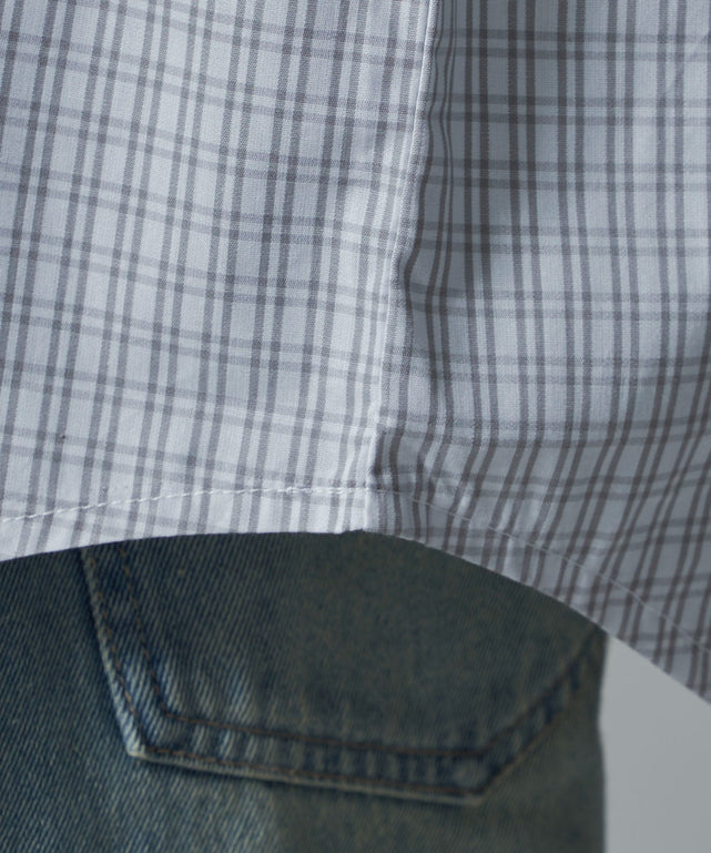 ワンポイントチェックシャツ（SS）