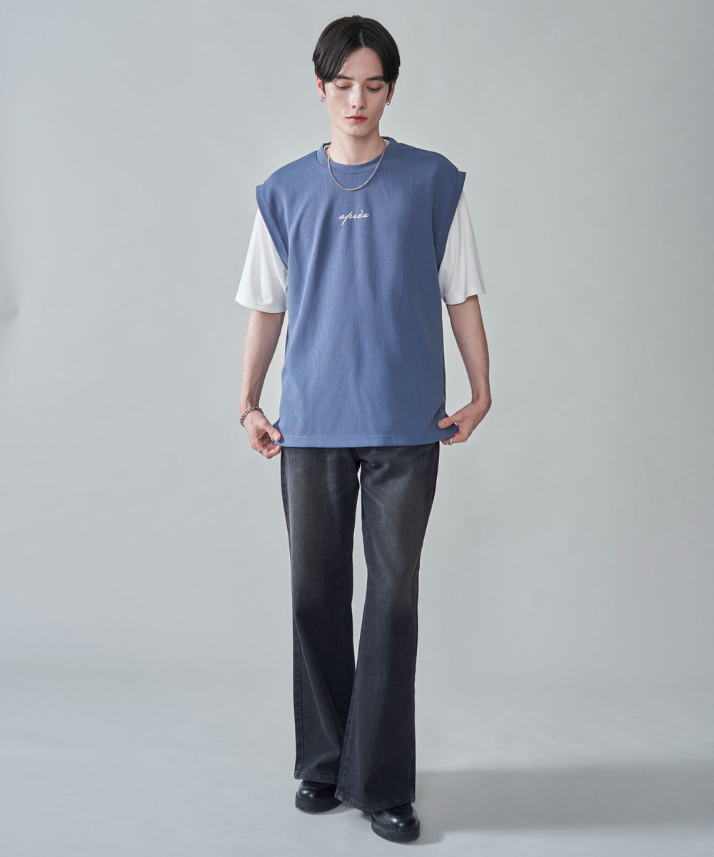 ブルー　モデル：180㎝　L着用