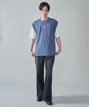 ブルー　モデル：180㎝　L着用