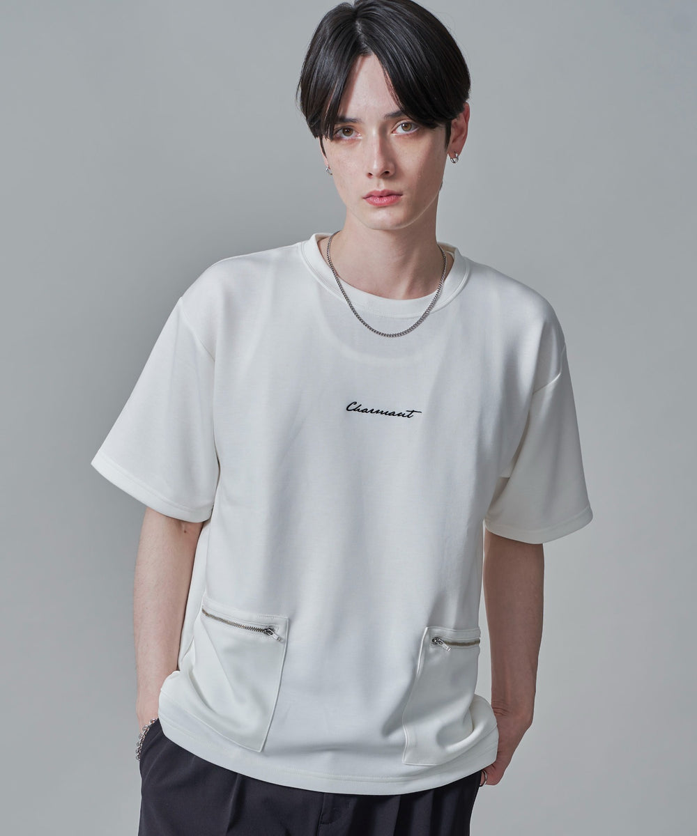 ホワイト　モデル：180㎝　L着用