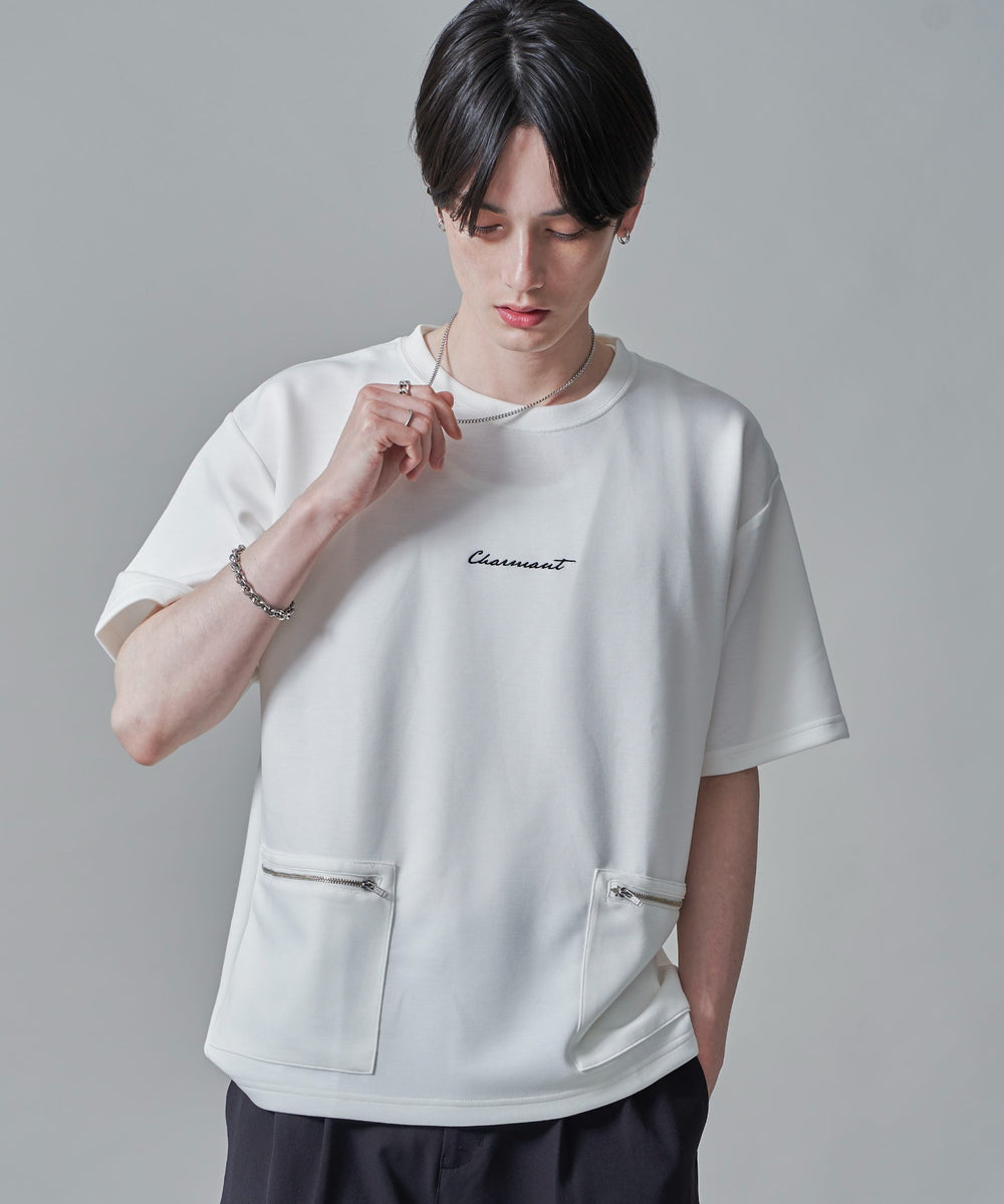 ホワイト　モデル：180㎝　L着用