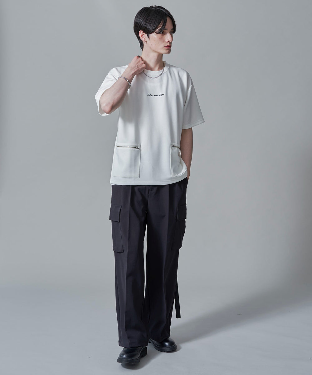 ホワイト　モデル：180㎝　L着用