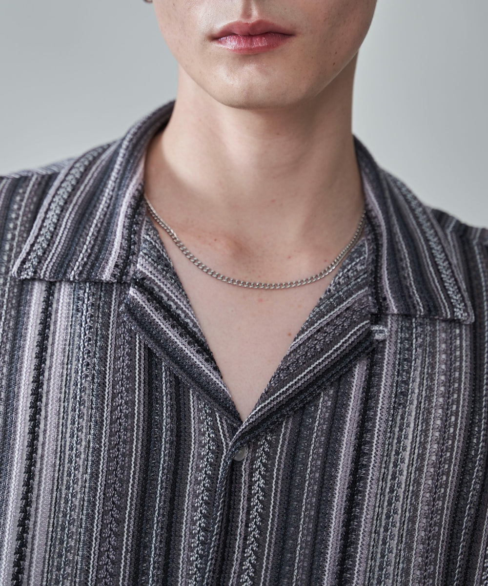 ストライプメッシュBIGシャツ（SS）