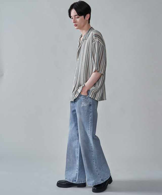 オフホワイト　モデル：180㎝　L着用