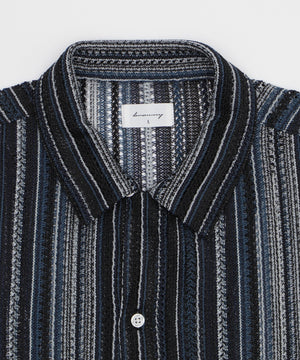 ストライプメッシュBIGシャツ（SS）