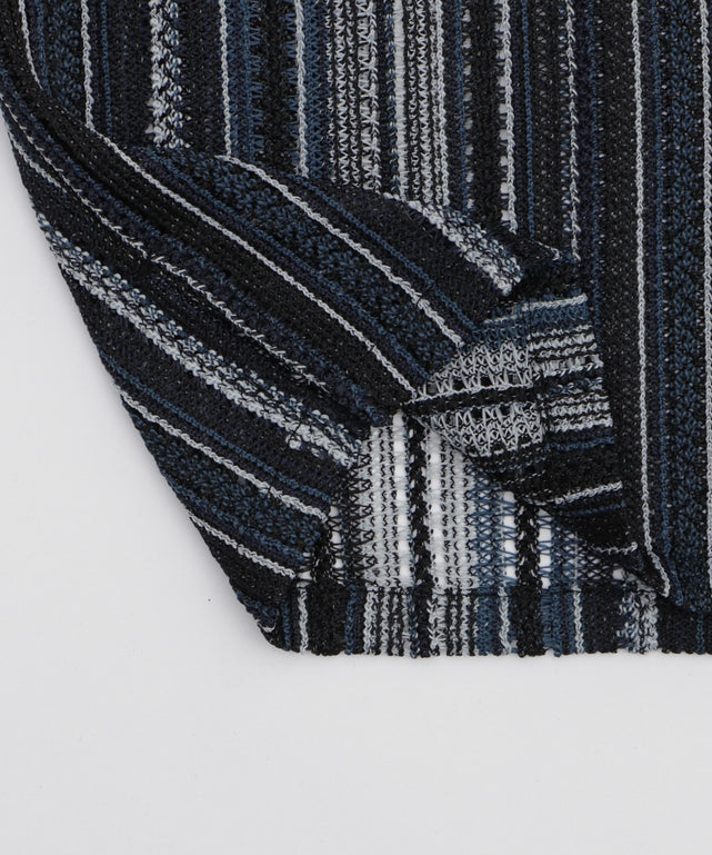 ストライプメッシュBIGシャツ（SS）