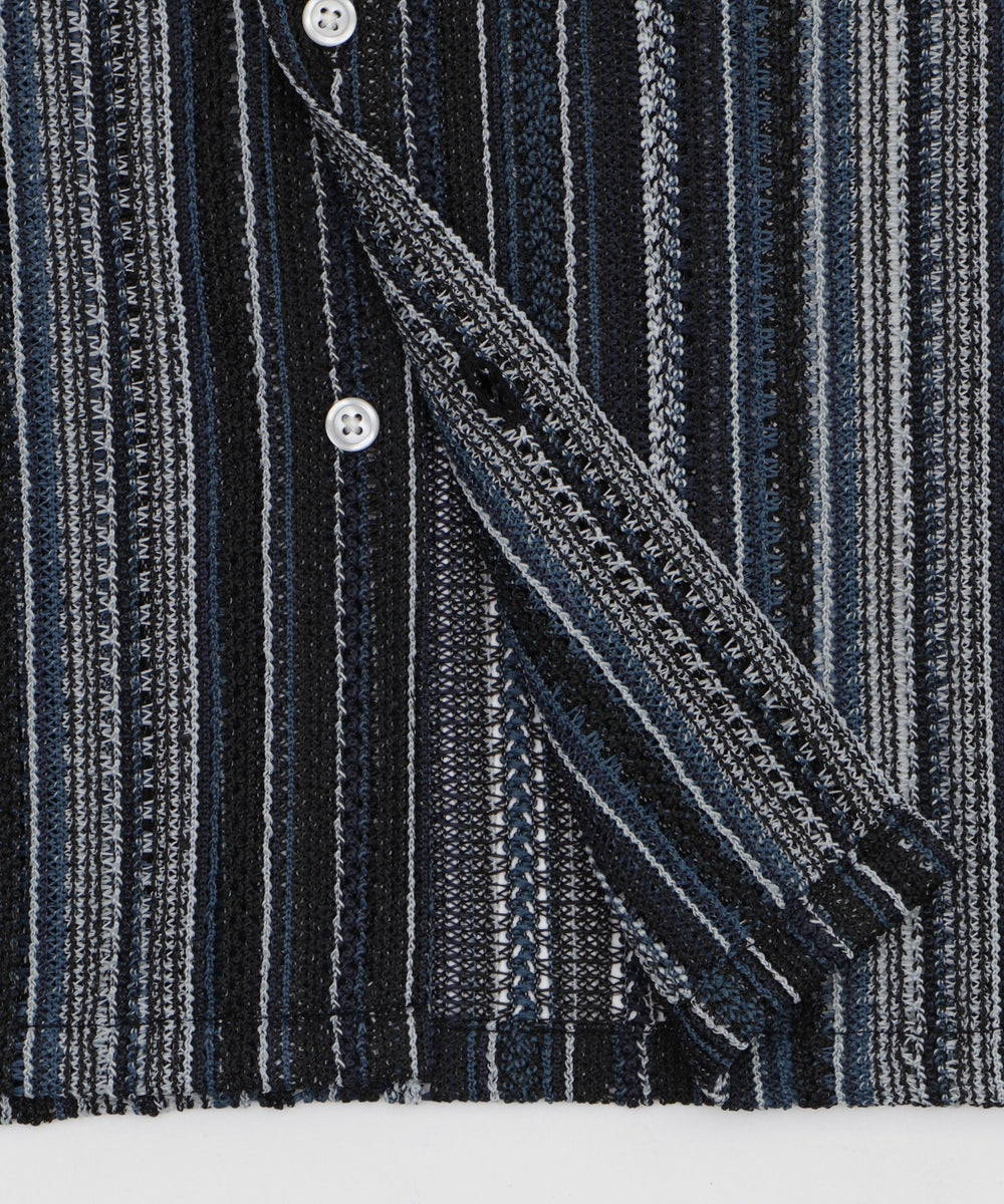 ストライプメッシュBIGシャツ（SS）