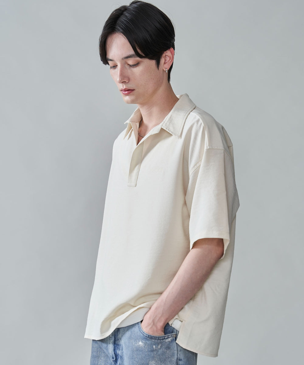 オフホワイト　モデル：180㎝　L着用