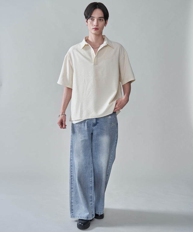 オフホワイト　モデル：180㎝　L着用